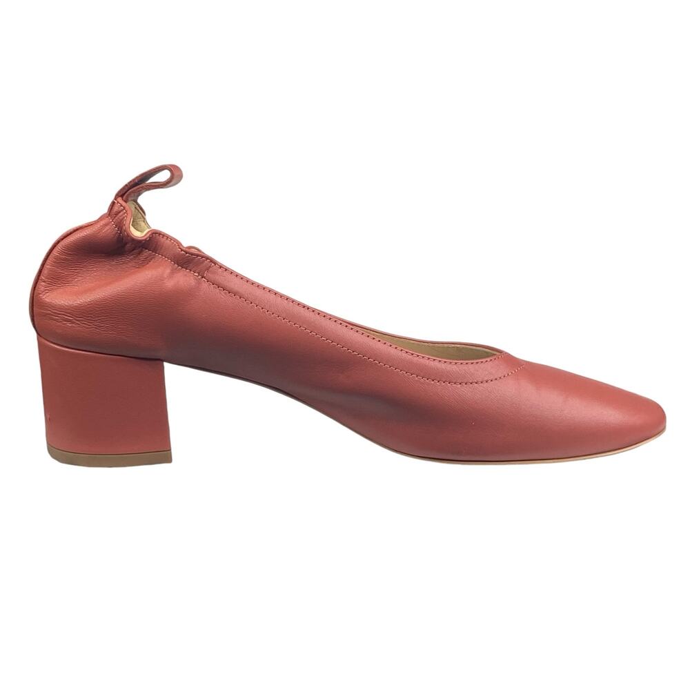 Everlane Women’s The Day Heel Coral Red Slip On Heel Size US 6.5 - Picture 4 of 12